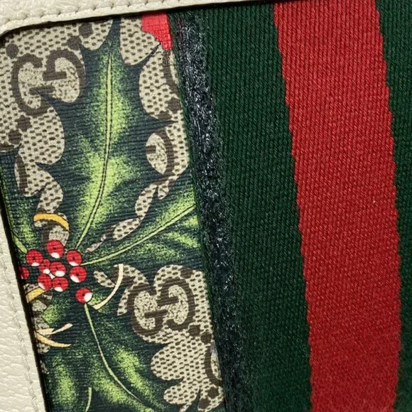 Gucci Ophidia GG Flora Backpack Daypack Backpack Sherry Line Web Backpack - Picture 6 of 9